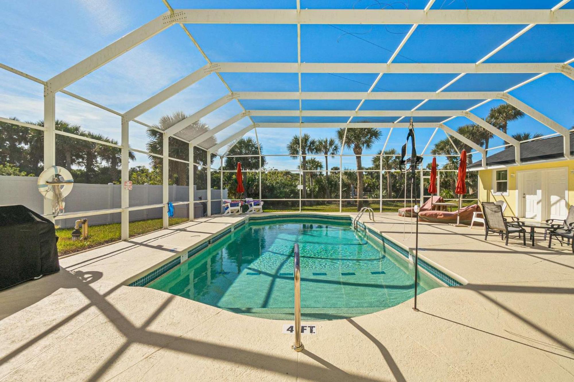 Flagler Beach Bed And Breakfast Pool Jaccuzzi Suite Dış mekan fotoğraf